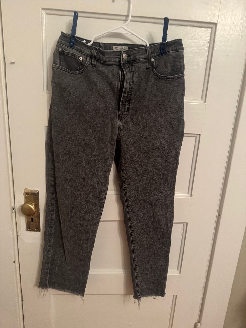 Madewell Straight-Leg Gray Jeans
